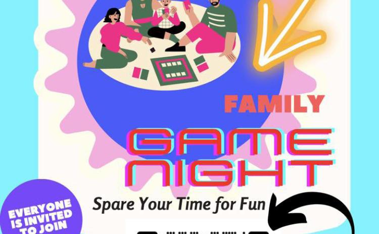 Join Memphis Independent School District (ISD) for Family Game Night from 5:30-6:30 p.m. Tuesday, Sept. 5 in the First Bank and Trust Bronze Room. To register, scan the QR code above. Graphic Courtesy of Memphis ISD