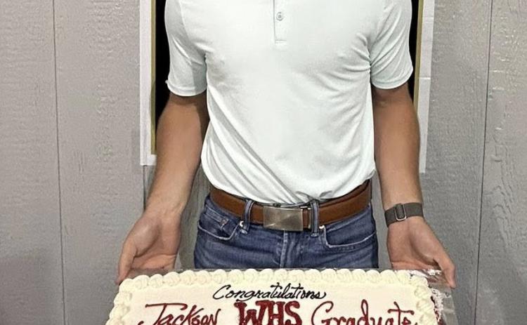 Dodson Church of the Nazarene congratulates its graduate, Wellington High School senior Jackson Jones, with a special cake and celebration on Sunday, May 4. Courtesy Photos