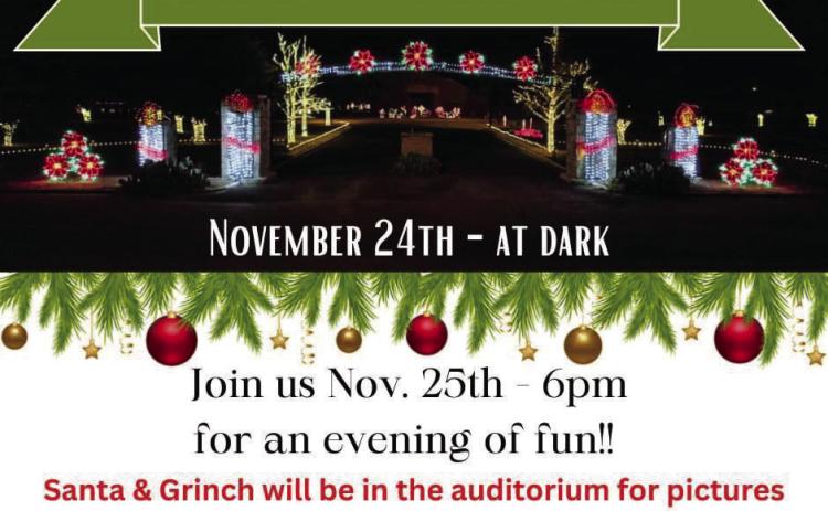 Christmas In The Park’s annual Lighting of the Park festivities will take place Friday, Nov. 24 and Saturday, Nov. 25. Graphic Courtesy of Christmas In The Park