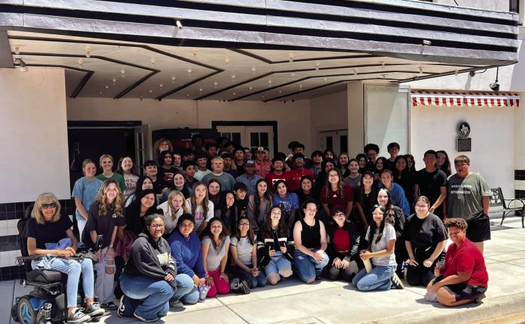 Childress Junior High School eighth-grade students attend a special screening of “The Outsiders” at the Palace Theater. “Impressive group of eighth graders—most commendable class, good manners, thoughtful and respectful,” Palace Theater’s Shelly Preston said. “Thank you for visiting the Palace, and good luck going into high school this next year.” Palace Theater