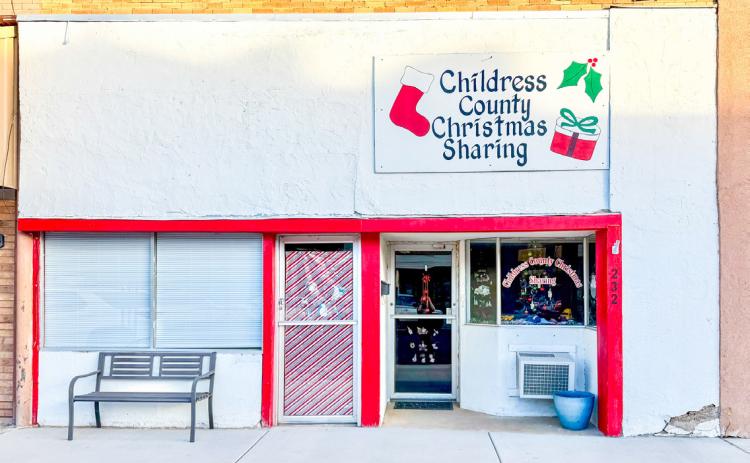Childress County Christmas Sharing, located at 232 N. Main St., met the needs of 45 families, 106 children and 41 elderly and disabled, as well as 43 Childress Healthcare Center residents and 14 Cottage Village Assisted Living residents. The Red River Sun/Elizabeth Tanner