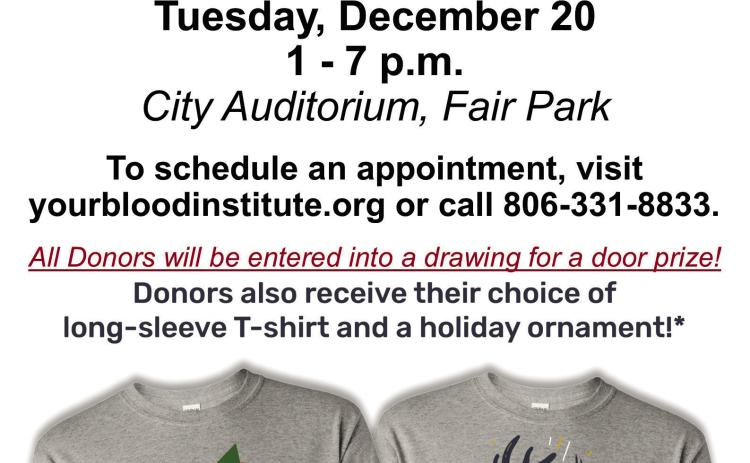 Childress Community Blood Drive thisTuesday Run/Walk