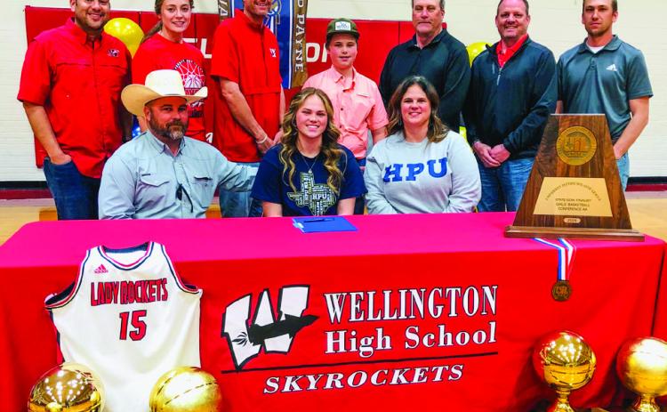 Wellington’s Waters signs basketball commit with Howard Payne