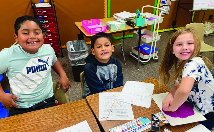 Childress students explore 2D, 3D shapes
