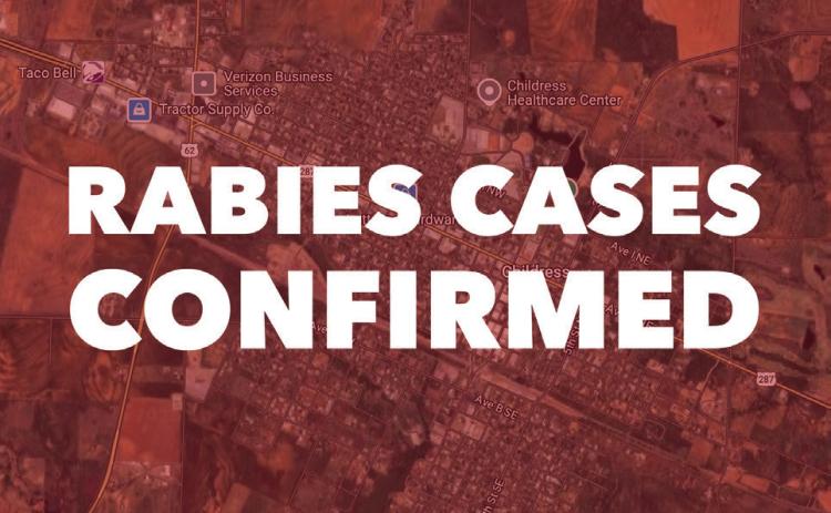 The City of Childress reported to additional positive rabies cases Friday, March 14, bringing this year’s total to four cases. The Red River Sun