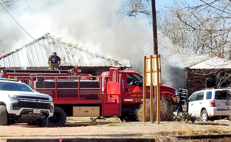 A fire destroys the home of Kevin and Lori Schlie, located at 715 N. 10th, Saturday, Feb. 28. Memphis Chamber of Commerce
