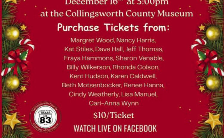 Take a look at the $10 Red Ticket promotion giveaway items and shop local this holiday season. Collingsworth County Chamber of Commerce