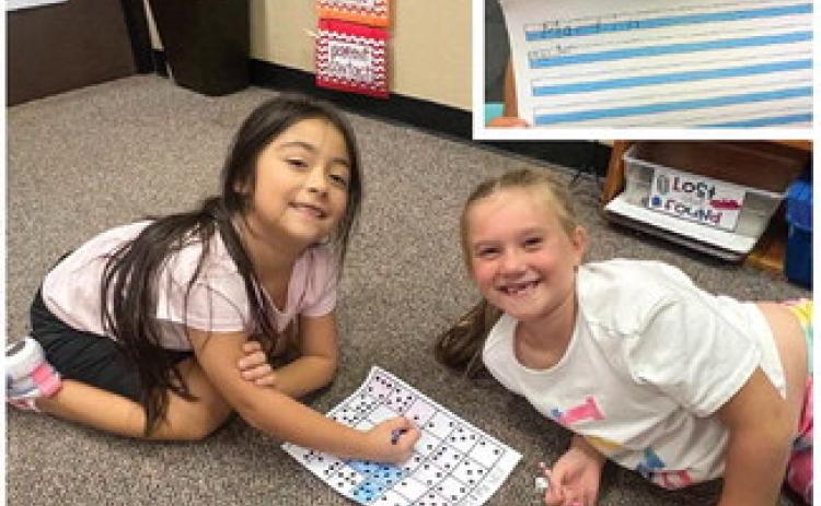 Childress Elementary School students staying busy