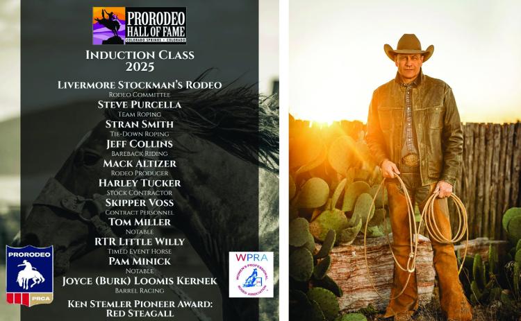 Childress’ Stran Smith, a world champion tie-down roper, will be among the ProRodeo Hall of Fame Class of 2025 inductees. Smith will be inducted at 10 a.m. Saturday, July 12 at the ProRodeo Hall of Fame in Colorado Springs, Colo. ProRodeo Hall of Fame, Stran Smith