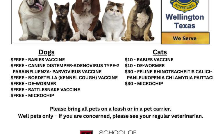 Wellington Lions slate pet clinic
