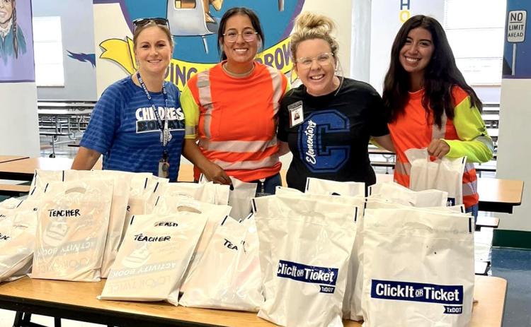 TxDOT gives back to Childress Elementary School
