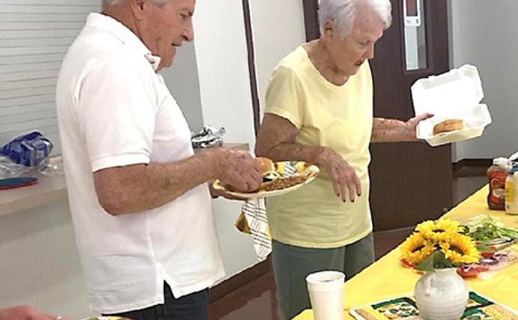 The 55+ Group met at First Baptist Church recently.