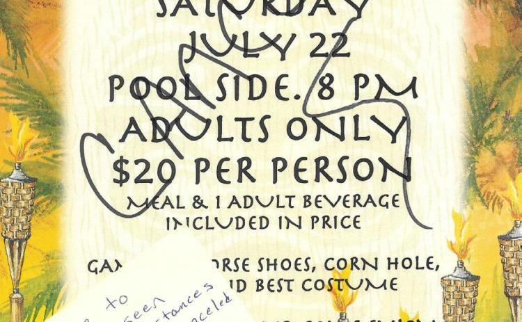 Childress Elks Luau cancelled