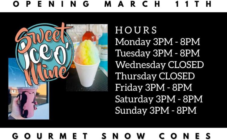 Sweet Ice O’Mine to reopen March 11 for 2024 season