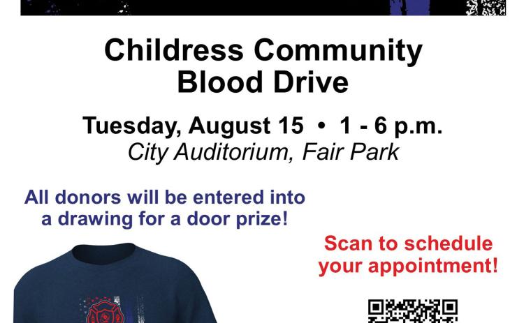 Boots & Badges Childress Community Blood Drive this Tuesday