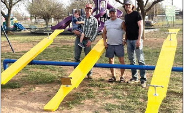 Story Vest Memorial donates seesaws to Fair Park playground