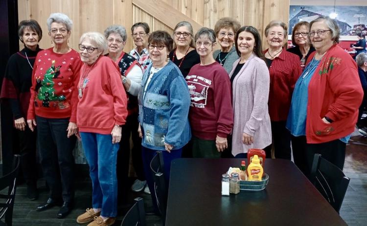 Modern Home Club meets Thursday, Dec. 21 for the annual Christmas luncheon at Top Notch Texas BBQ. Courtesy Photo