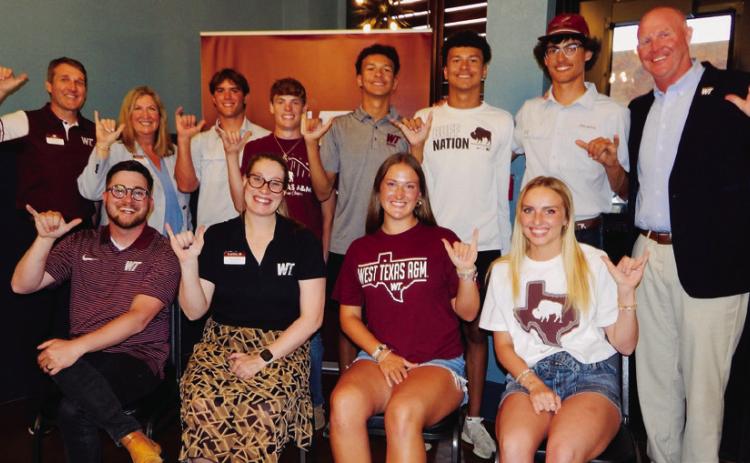 WTAMU Wellington Alumni congratulate eight commits