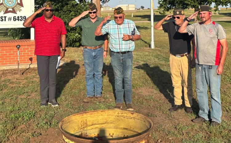 Glynn Moore VFW Post 6439 conducts flag retirement ceremony