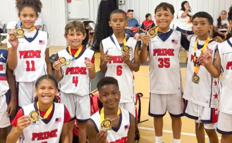The Wellington Prime Elite team garners a 4-1 record in Amarillo basketball league play to wind down the month of May. “Keep working hard, and you will be everything you want to be and more,” Coach Prentice Coffee said. COURTESY PHOTO