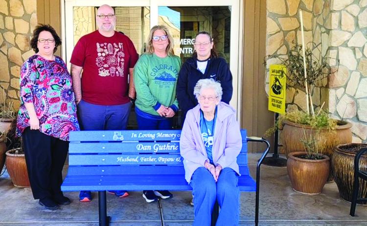 Guthrie family honors loved one with memorial bench