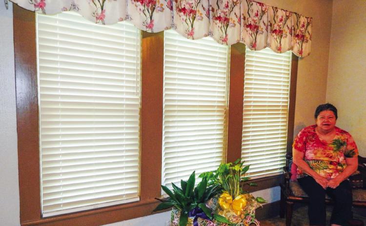 White shares her home window décor