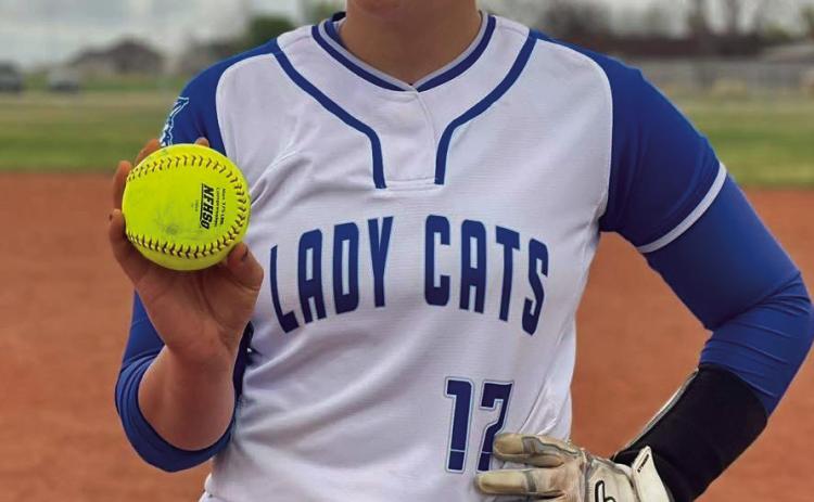 Childress’ Ansley Parr hits her sixth homerun of the season against Dalhart Friday, April 4. Courtesy Photo