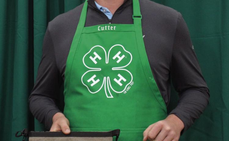 Cutter Bruce takes first place in the Senior Division with his main dish, Gram’s beef stroganoff. Bruce will compete in the Rolling Plains District 3 2023 Food Show Wednesday, Nov. 29 in Jacksboro. The Red River Sun/Elizabeth Tanner