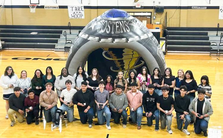 The Memphis High School Class of 2027 receives their senior rings from Jostens Tuesday, Feb. 17 during the annual Junior Ring Ceremony. Memphis ISD