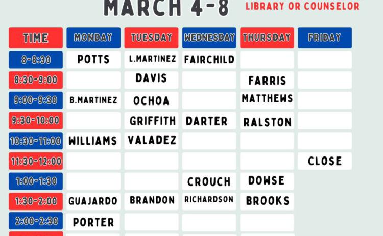 Childress Elementary to celebrate Read Across AmericaWeek