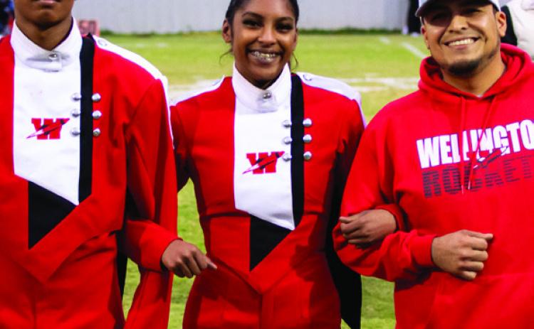On Friday, Nov. 1, Wellington High School (WHS) recognized members of the Class of 2025 who are active in band, cheerleading, cross country and football. Kearstyn Molina is the daughter of Amos Molina. She has been a member of the Rocket Regiment for five years.
