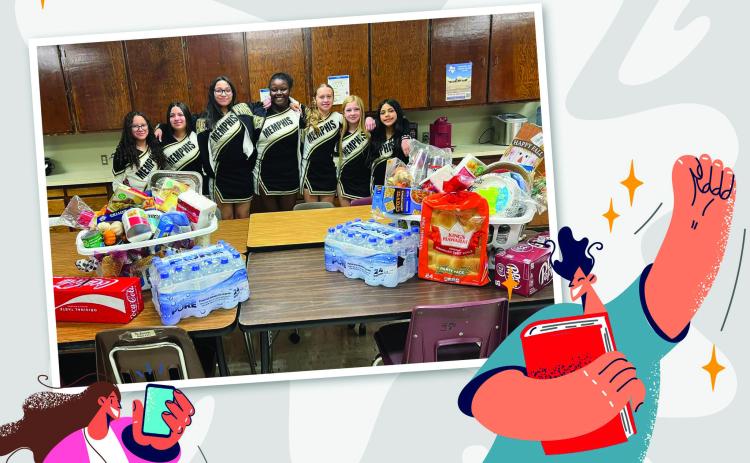 Region 16 shouts out Memphis Junior High School cheerleaders