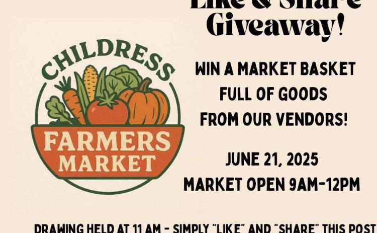 Childress Farmers Market to host giveaway Saturday