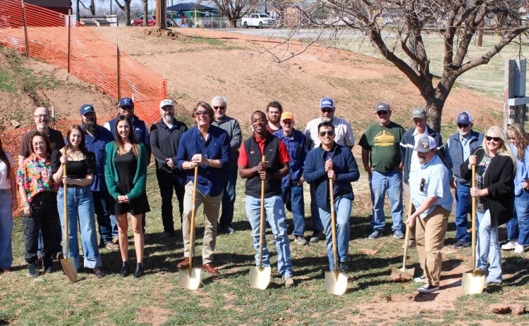 Childress Spark breaks ground on the historic Fair Park Amphitheater restoration—the nonprofit’s first major community project. The Red River Sun/Elizabeth Tanner