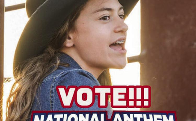 Childress’ Selah Smith is a Top 8 contestant in the 2024 National Finals Rodeo National Anthem Contest. Votes can be cast through Thursday, Oct. 3 at nfrexperience.com/nfrnational- anthem-2024. Courtesy Image