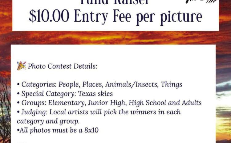 The Childress County Heritage Museum 6th Annual Photography Contest Fundraiser entry deadline is Saturday, Oct. 12. Entries, which are $10, can be submitted at the Childress County Heritage Museum. Courtesy Graphic