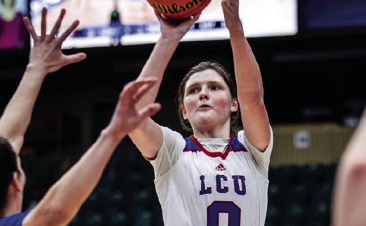 Lubbock Christian University Lady Chaparral Grace Foster, a 2021 Childress High School graduate, is named the Lone Star Conference Player of the Year. Photo Courtesy of Lubbock Christian University