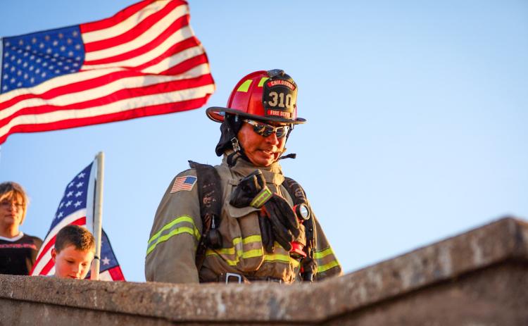Childress Fire Department, Childress Chamber  of Commerce host 9/11 Memorial Stair Climb