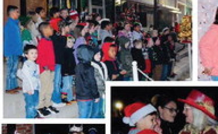 Folks embrace Collingsworth County’s Lighting of the Square