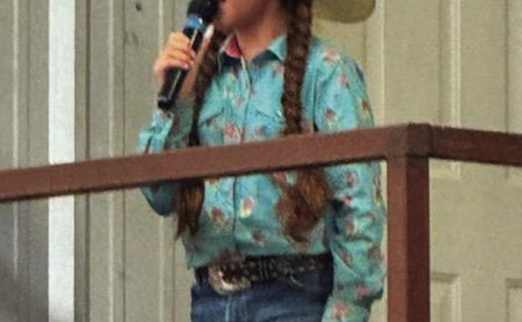 Monson Music Studio’s Sanders performs national anthem