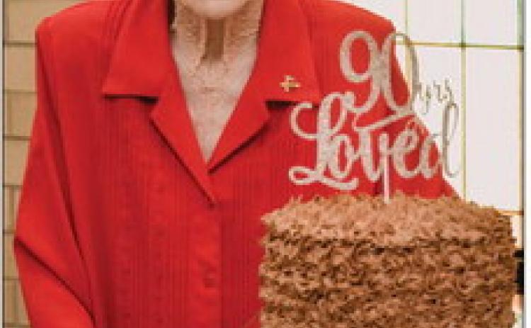 Jo Lewis commemorates 90th birthday