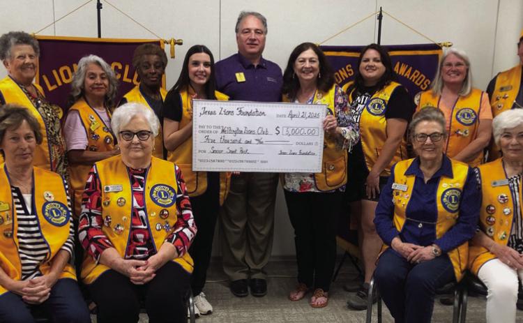 Wellington Lions accept $5,000 Senior Snack Pack grant