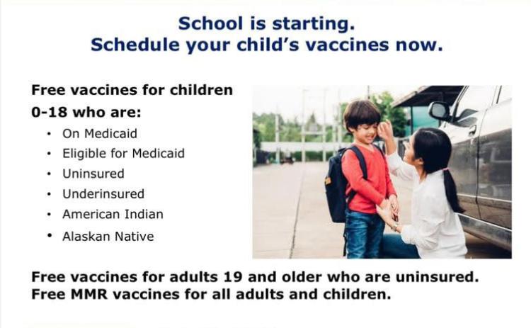 Texas DSHS to offer free back-toschool vaccines in Memphis