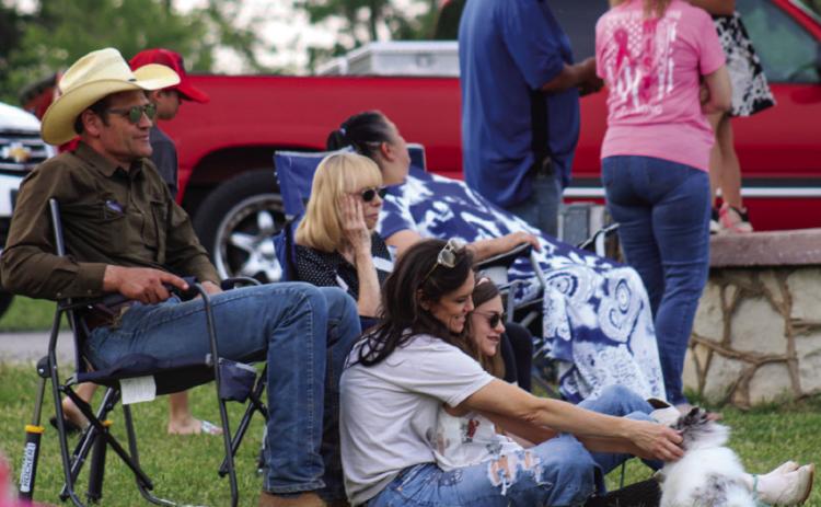 Over 70 guests, including the Smith family, attended the Childress Fire Department’s benefit concert Saturday, May 20 at Fair Park.