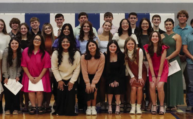 Childress High School inducts 31 students into National Honor Society