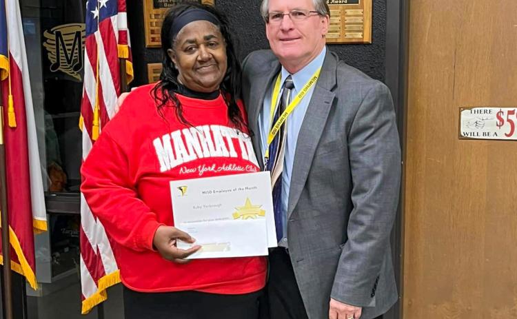 Memphis ISD recognizes November, December Employees of the Month