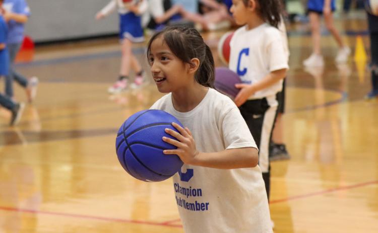 First graders perform halftime show