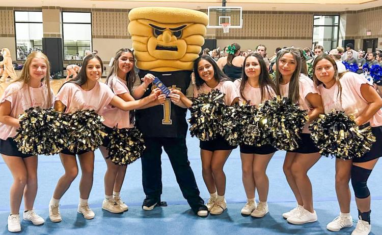 Memphis High School cheerleaders attend a National Cheerleading Association (NCA) cheer camp Sunday, June 7-Wendesday, June 10 at Texas Tech University in Lubbock. MEMPHIS ISD