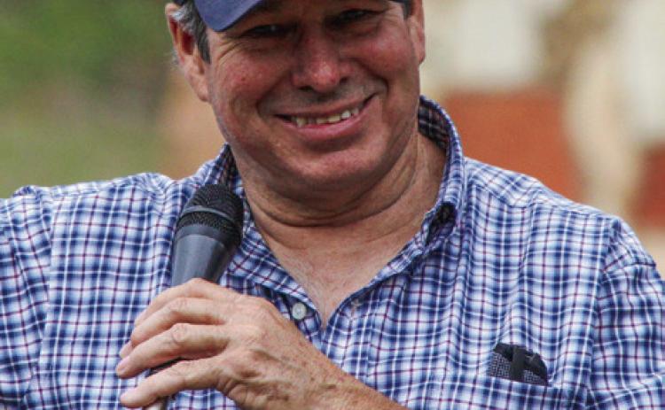 Joe Davis calls out winning tickets at the Memphis Lions Club’s 65th Annual Park Opener. This year, the Park Opener will be held at 6 p.m. Friday, May 12 at the Memphis City Park. The Red River Sun/Elizabeth Tanner