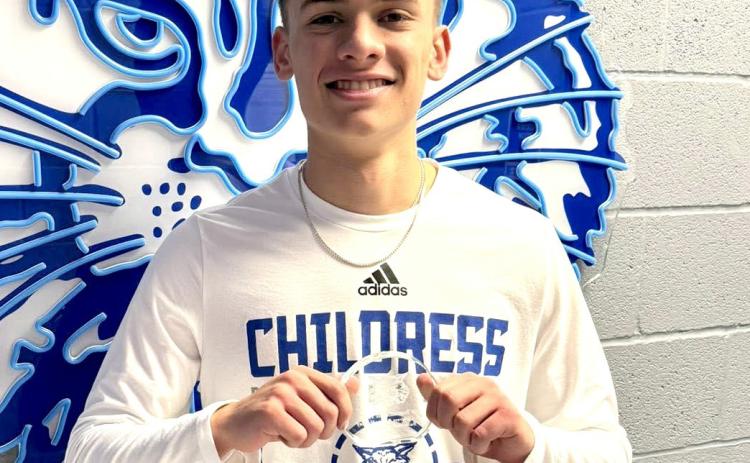 Childress’ Caleb Moore is selected to the 4th Annual Childress Rotary Holiday Invitational Large-School Division All-Tournament Team Saturday, Dec. 13 in Childress. Childress Rotary Club
